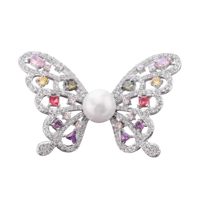 Роскошные цветные стразы булавки брошка бабочка для женщин девушек подарки