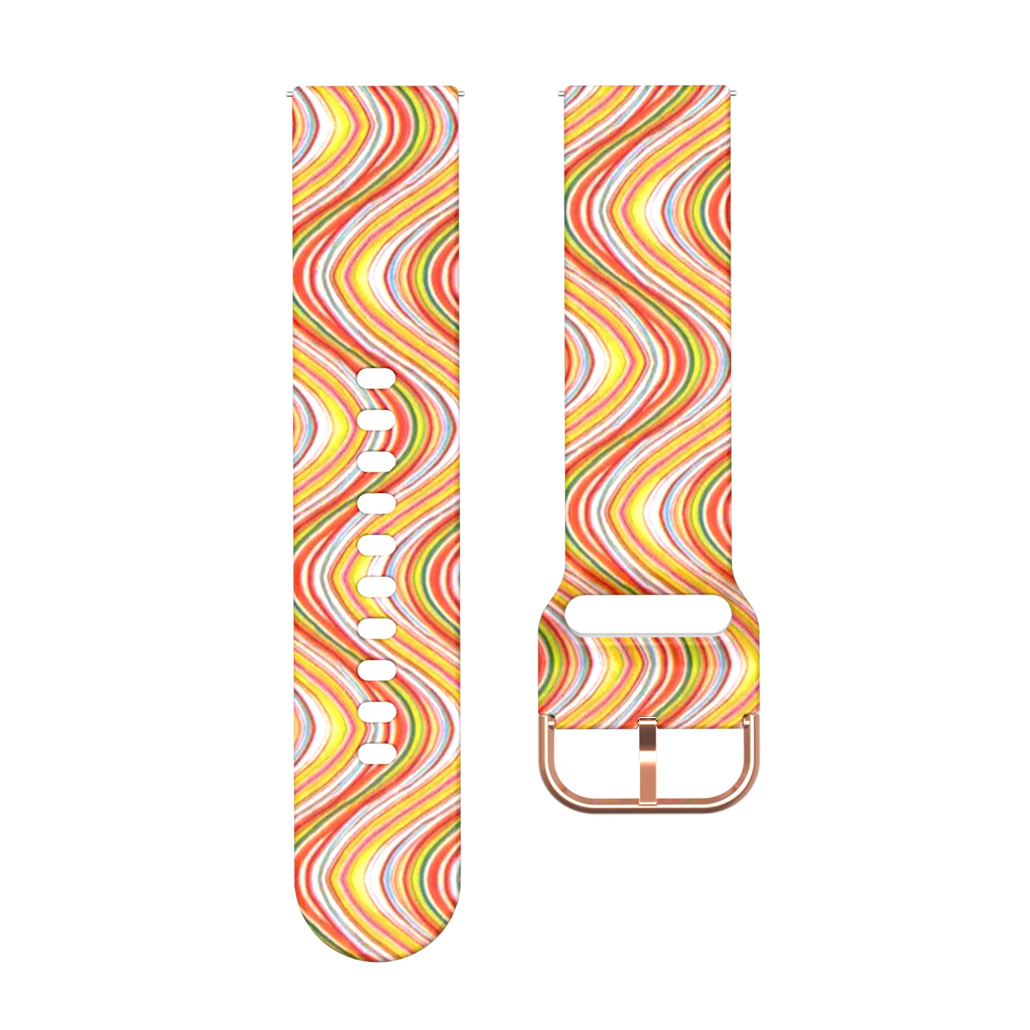 Colorful stripe Камуфляжный силиконовый ремешок для часов Ремешок для Garmin Forerunner 645 музыка 245 245 м Смарт часы замена Браслет 20 мм ремешок - Цвет ремешка: Colorful stripe
