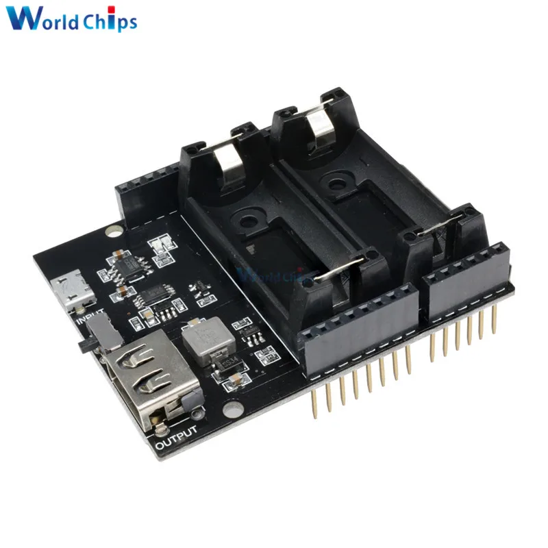 Двойное зарядное устройство для литиевой батареи 16340 защитный модуль ESP8266 ESP32
