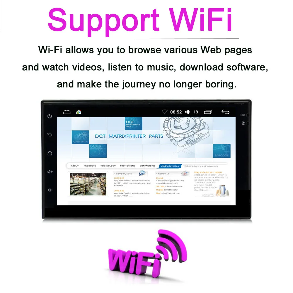 2din 7 дюймов мультимедиа для Android плеер с gps Wifi Bluetooth AM/автомобильное FM радио