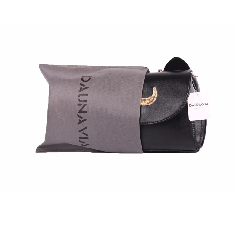 Женская сумка-мессенджер DAUNAVIA черная и белая женская сумка через плечо с кошкой