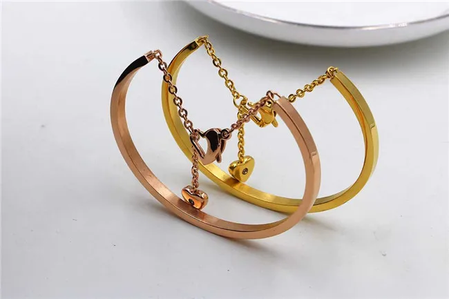 Мартик золотой цвет 316L из нержавеющей стали в виде лобстера сердце Шарм Браслеты с кубическим цирконием класса ААА для женщин модные ювелирные изделия B219