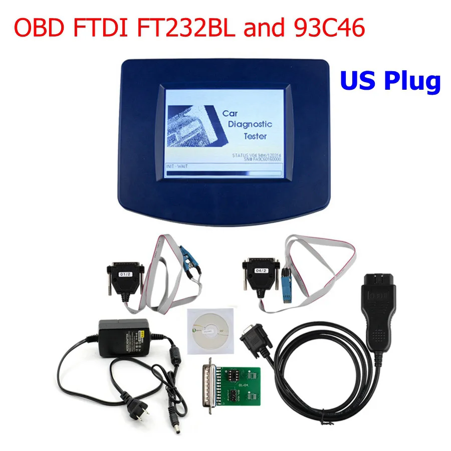 OBD FTDI US Plug DIGIPROG 3 полный набор DIGIPROG 3 V4.94 программист одометра DIGIPROG III правильный инструмент для многих автомобилей с вилкой ЕС - Цвет: OBD FTDI US Plug