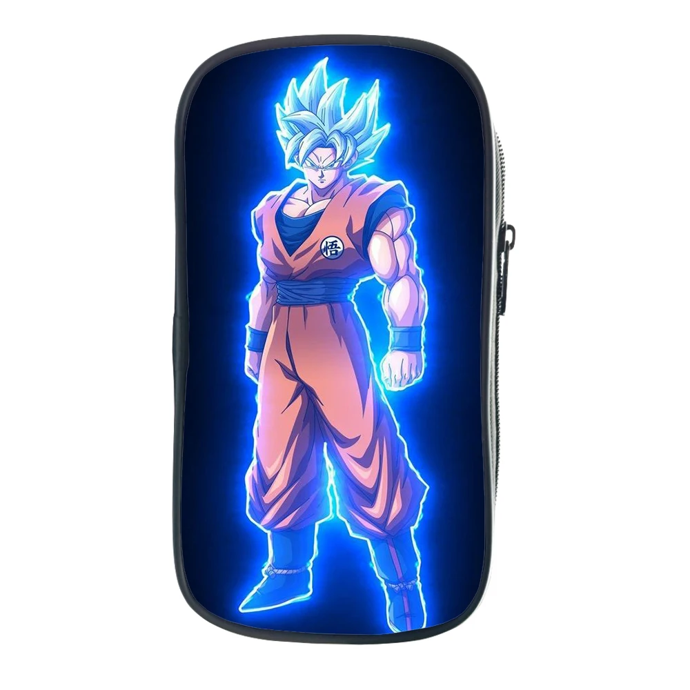 6 Двухслойный чехол-карандаш Dragon Ball Z Goku для мальчиков и девочек, школьный чехол, сумка для канцелярских принадлежностей, Детская милая сумочка для ручек, подарок для детей - Color: 6