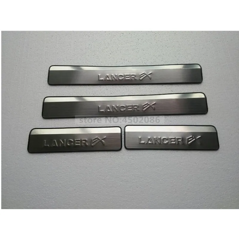 Высококачественная накладка из нержавеющей стали/порог для 2010-15 Mitsubishi lancer EX автостайлинг
