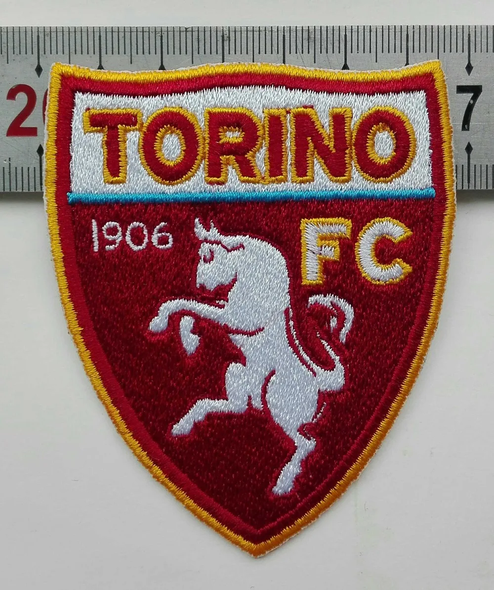 2 шт./лот Футбольная форма команда логотип Torino термоклейкая нашивка Aufnaeher