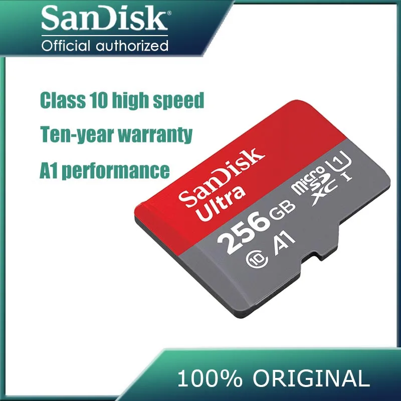 Бесплатная доставка карта памяти Sandisk micro sd 128 Гб 64 ГБ 32 16 200 256 SDXC C10 100 МБ/с./с TF memoria |
