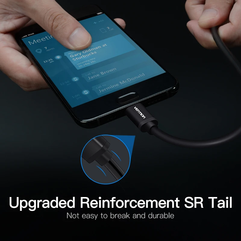 Vention Новый usb type C 4K кабель папа-папа PD 3A Быстрая зарядка для samsung S9 Macbook huawei USB 3 1