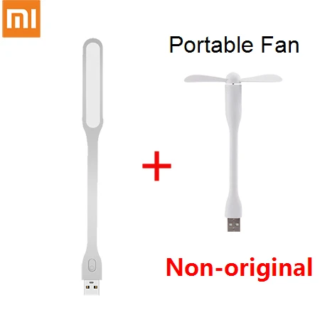 Xiaomi Light Add Fan Новое прибытие Xiaomi Мини USB светильник Портативный Светодиодная лампа Xiaomi блестящие светодиодный светильник с переключателем Управление 5V 1,2 W для Мощность банк/промышленный компьютер - Цвет: Xiaomi Light Add Fan