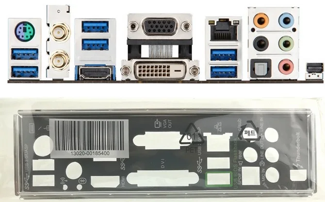 Новая защитная задняя пластина I/O для материнской платы Z87 EXPERT бесплатная