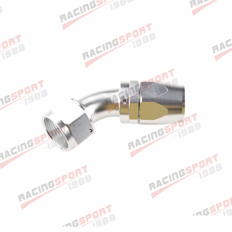 

-16AN AN16 45D SWIVEL OIL FUEL GAS LINE HOSE END FITTING ADAPTOR