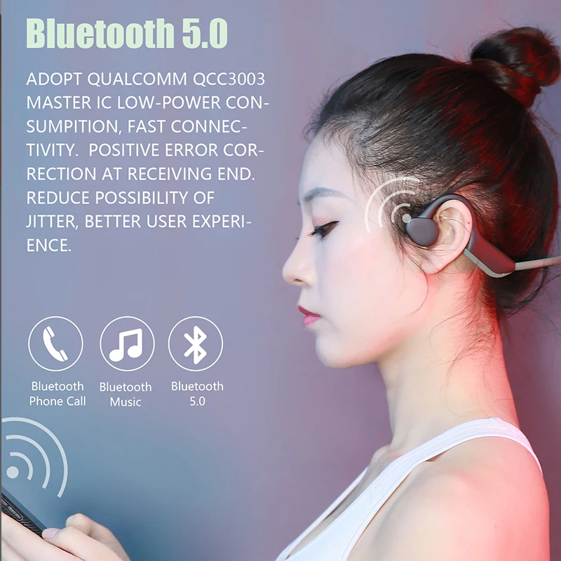 Беспроводные наушники 10 шт./лот Bluetooth 5 0 костной проводимости уличная спортивная