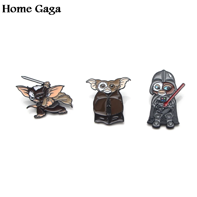 Homegaga Монстр Косплей милые цинковые эмалевые заколки для рюкзака одежды рубашки