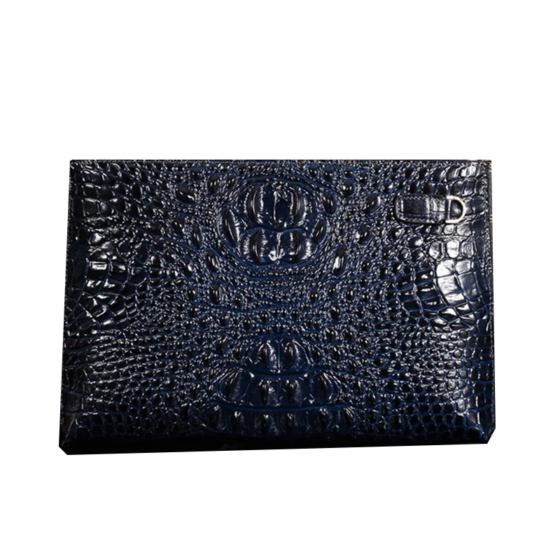 Мужской повседневный клатч из воловьей кожи с крокодиловым узором 2018|clutch bag|bag