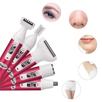 ckeyin 5 in 1 women hair removal shaver epilator female shaving machine electric trimmer razor for eyebrow face underarm bikini