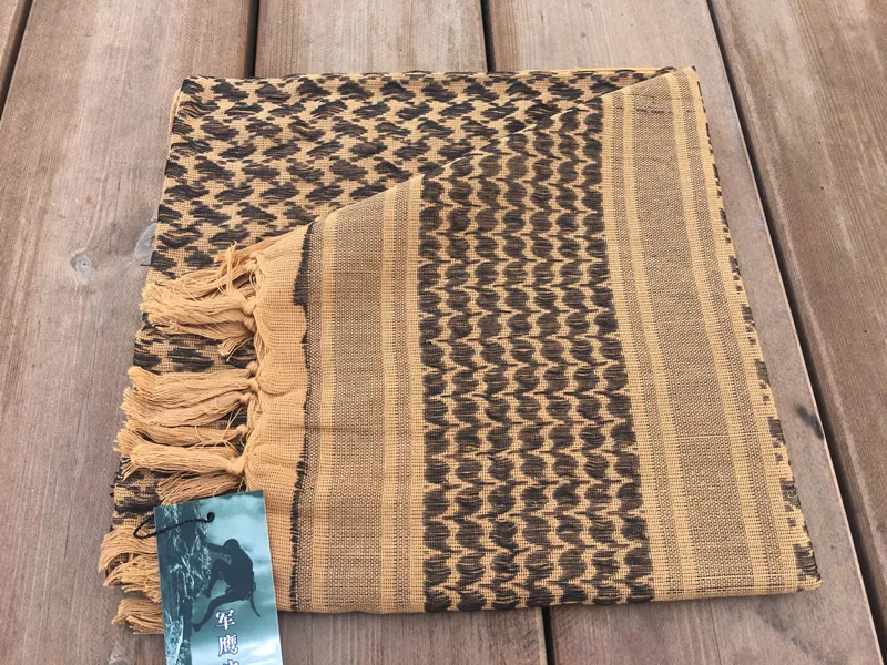 Тактический Keffiyeh Shemagh пустынный шарф в арабском стиле охотничья армейская Военная бандана трубка Cuello Bufanda шарф-хомут походная стрельба