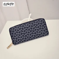 new womens wallet korean zippers long money handle bag multiple card position money folder handle bag cartoon patterns 022