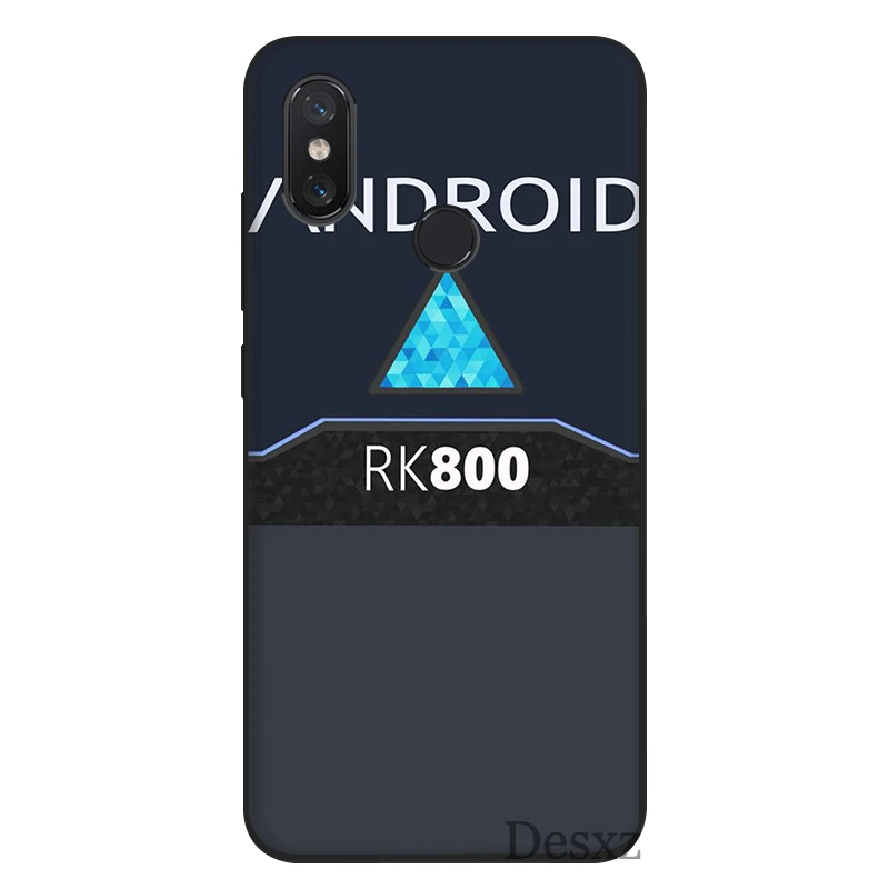 Мобильный телефон чехол для Xiaomi Mi MAX 3 6 8 A2 Lite A1 5X 6X F1 9 SE силиконовый Detroit Become Human RK800