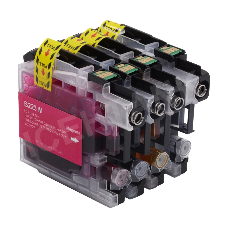ICEHTANK LC223 чернильные картриджи для принтера Brother LC 223 LC-223 XL LC225 полный картридж J4420DW