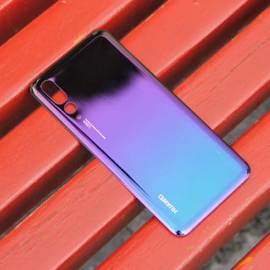 Aurora Оригинальная стеклянная задняя крышка для huawei, задняя крышка для huawei P20 Pro, задняя крышка для задней двери, Защитная крышка для телефона, чехлы - Цвет: Aurora