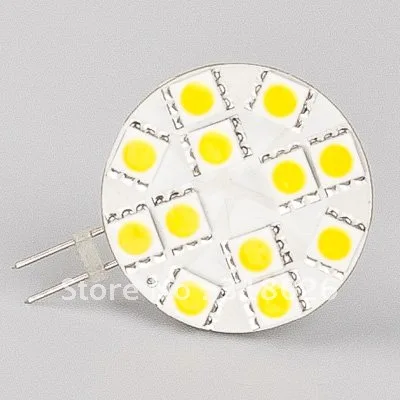 12 светодиодных ламп G4 с широким напряжением переменный ток/DC10 30V 5060 SMD лампы для