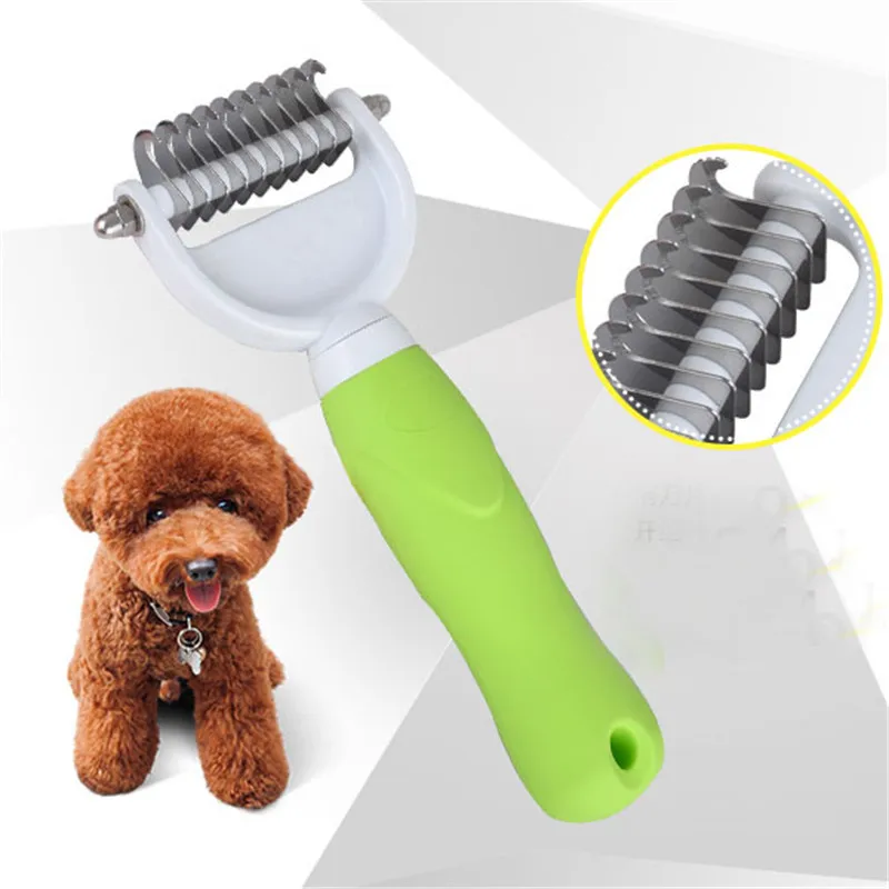 Гребень с ручкой для эпиляции домашних собак щетка волос из нержавеющей стали