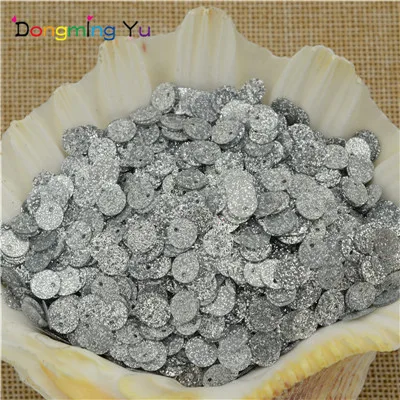 Silver 900 шт(30 г) 6 мм, плоские круглые пайетки с блестками с блеском порошок для Свадебные украшения, одежде патчи Швейные craft - Цвет: Silver