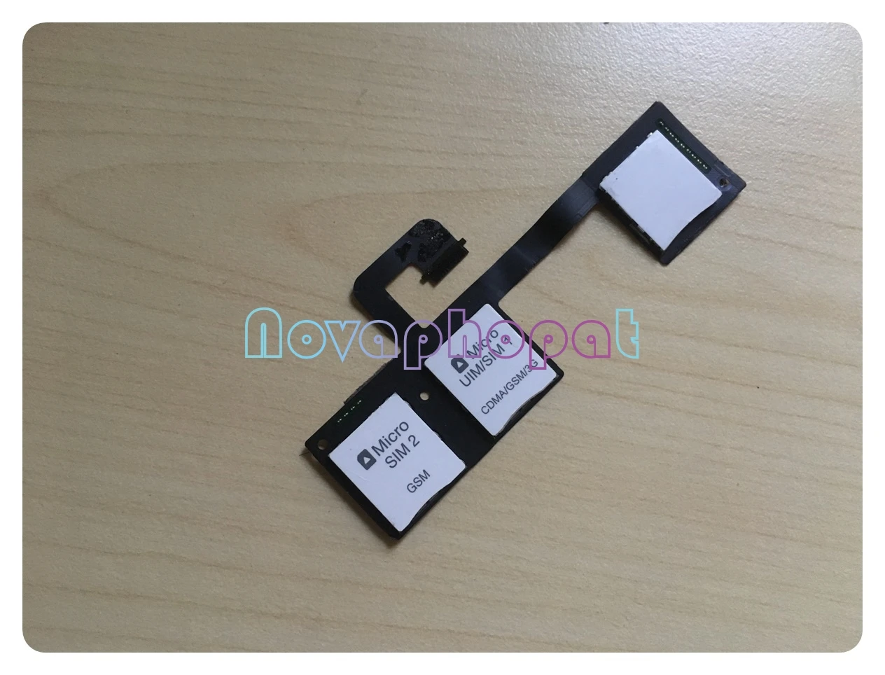 Novaphopat для HTC One M7 лоток двух SIM-карт и держатель карты памяти SD гибкий кабель