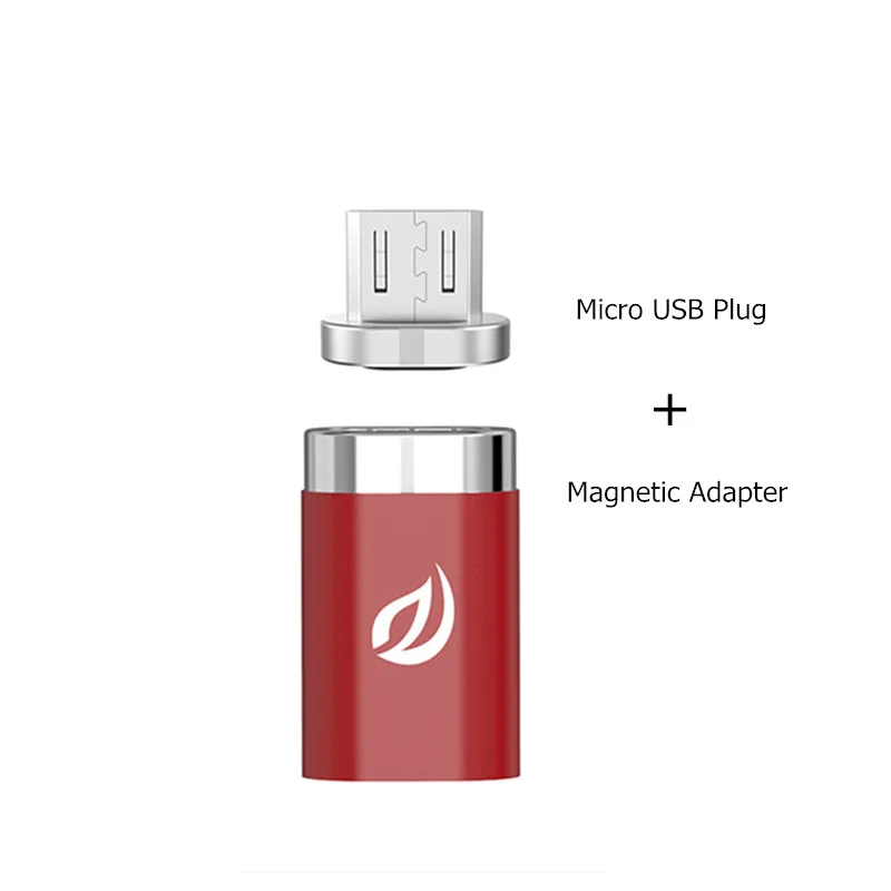 Red Ad and Micro Магнитный адаптер type C зарядный кабель для Wsken Mini1 и Mini2 Micro USB/USB-C переходник для samsung Xiaomi huawei OPPO VIVO LG - Цвет: Red Ad and Micro