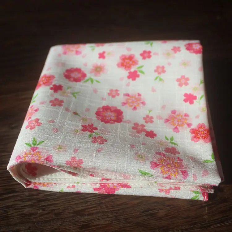 Women big handkerchief furoshiki cotton 100%/Japanese style pink sakura printed /Many uses | Дом и сад