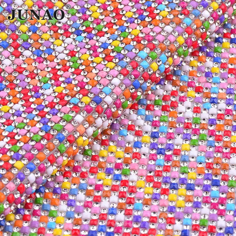 

Стеклянная сетка JUNAO Для Стразы, разные цвета, 24 х40 см