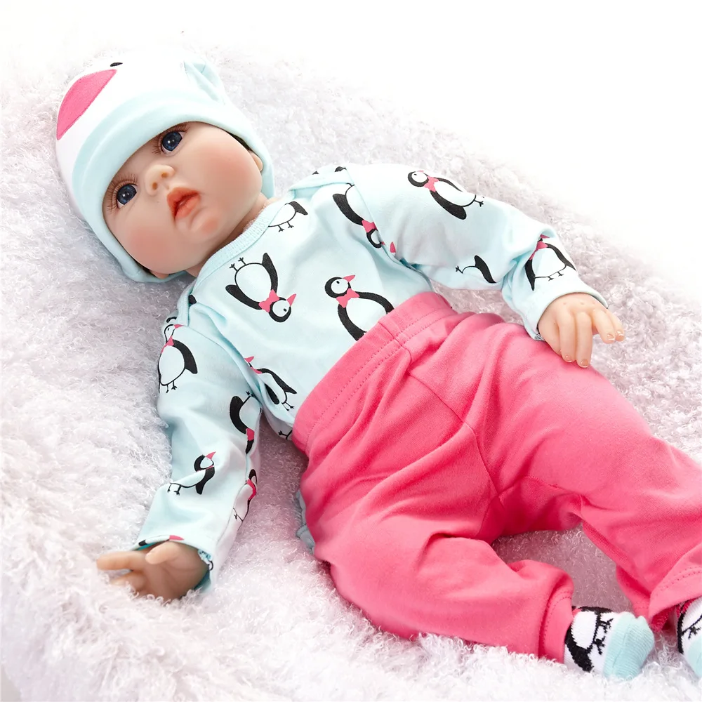 22&quot doll reborn toys for boys girls gift cloth body babies bebe real alive bonecas brinquedo | Игрушки и хобби
