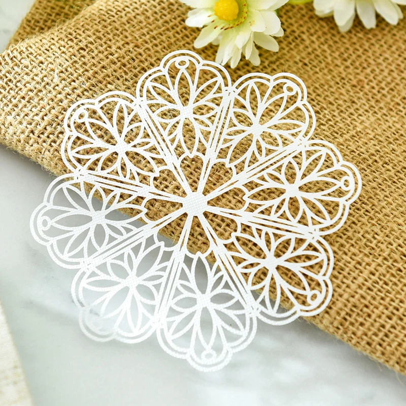 KSCRAFT White Lace Paper Doilies/Placemats for Wedding Party Decoration Supplies Scrapbooking Crafts |
