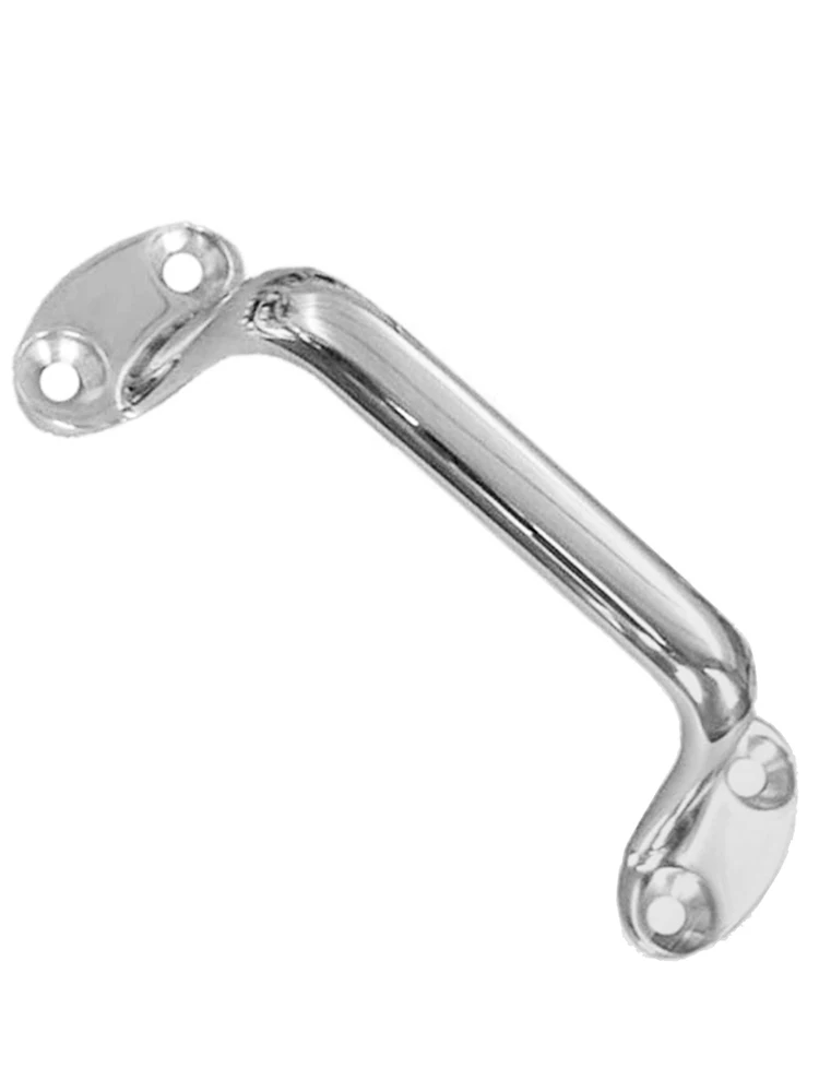 

148.5*48.5mm Boat Door LockerTransom Handrail Grab Handle Marine Stainless Steel