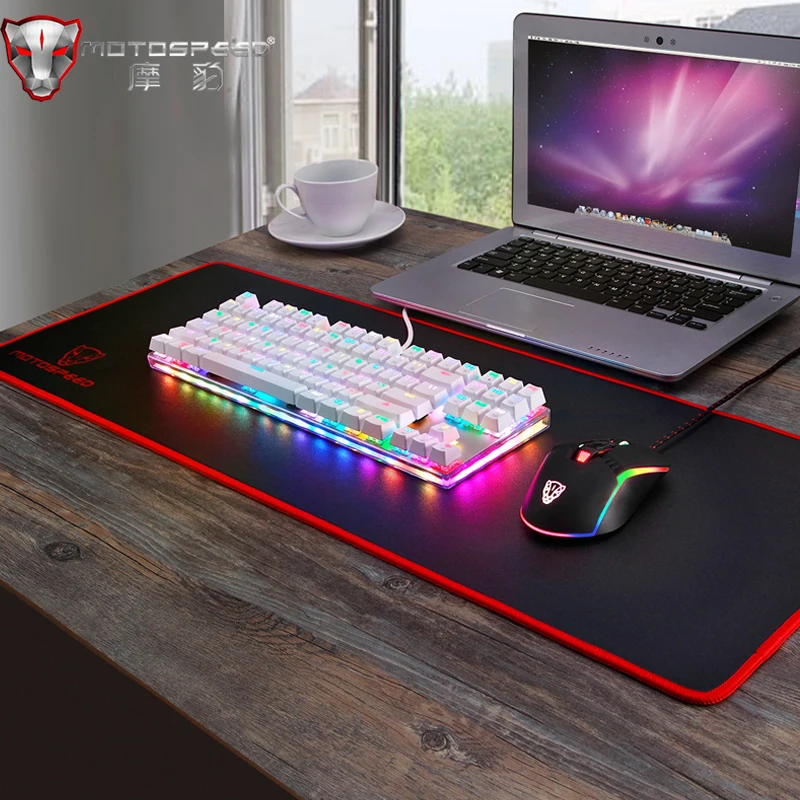 Английский/русский/испанский Motospeed K87S Gaming Keyboard RGB механическая клавиатура 87