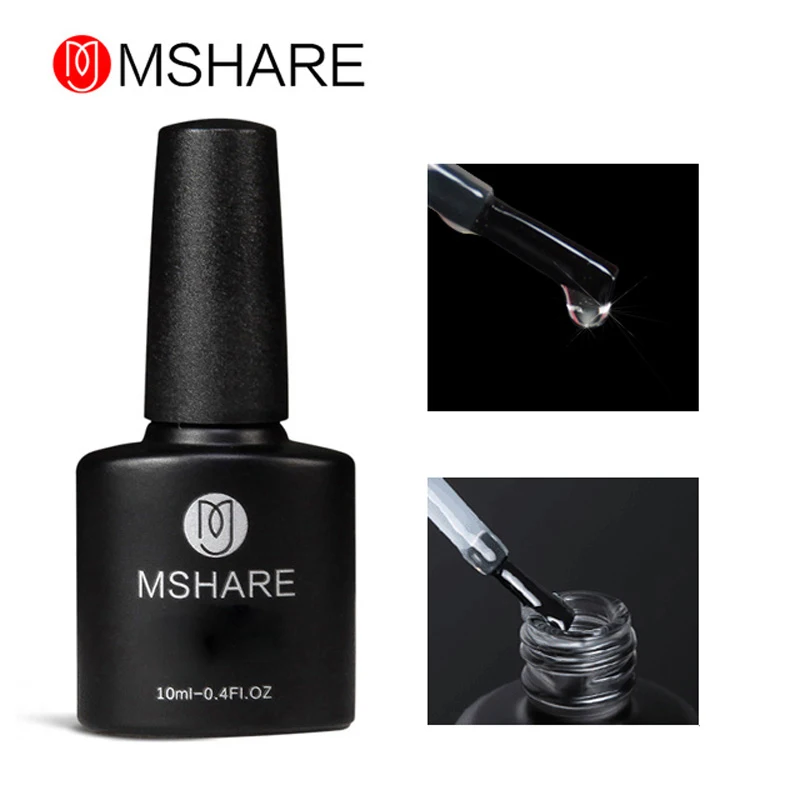 MSHARE Матовый верхний слой Гель лак матовый не липкий 10 мл УФ светодиодный