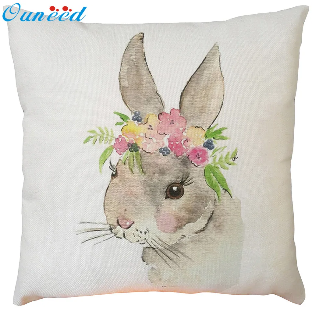 Чехол для подушки ouseed beauty Rabbit Print мягкий чехол на кровать поддон сиденье спинка