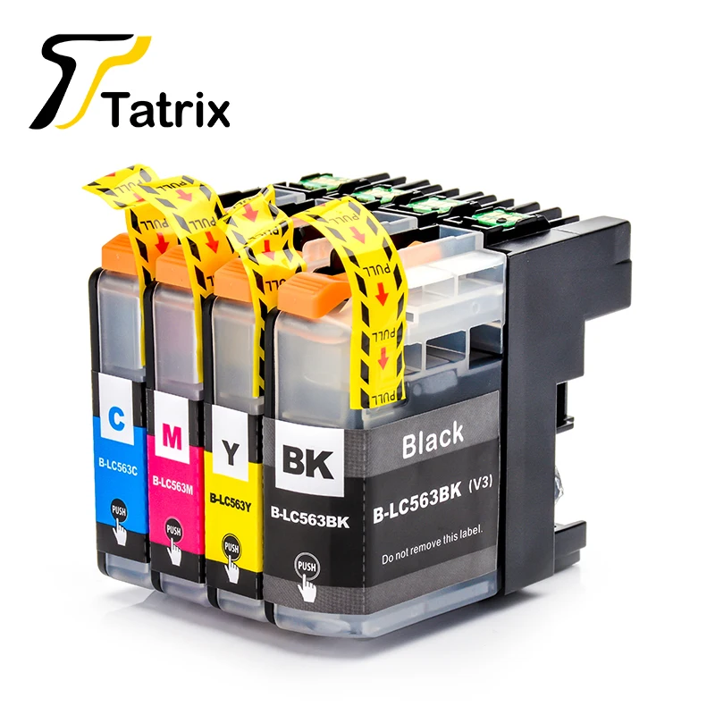 Чернильный картридж Tatrix LC563 для принтера Borhter J2510 J3520 J3720 печати на принтере|ink