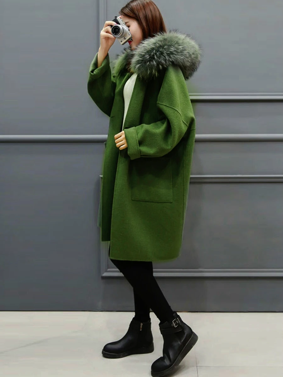 Женское пальто в клетку зимняя теплая верхняя одежда из искусственного меха