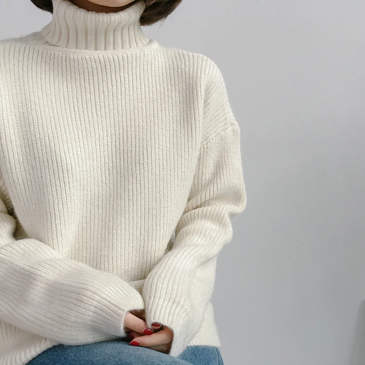 5 видов цветов Осень-зима 2017 корейский высококачественный однотонный вязаный