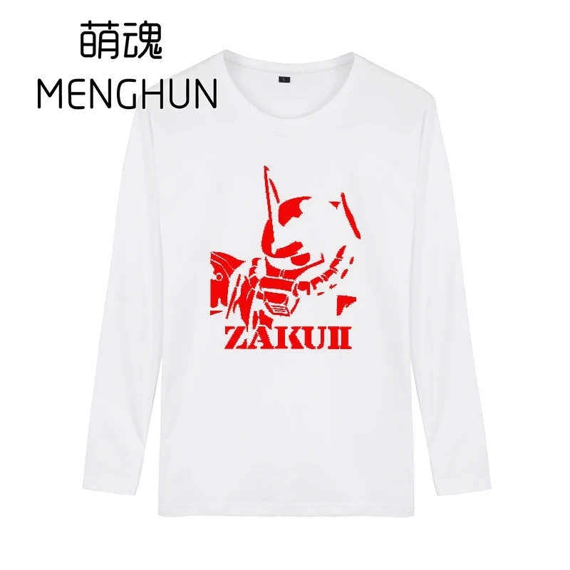 Футболки GUNDAM Zaku с длинным рукавом мужские футболки в подарок игровые для парня ZAKU