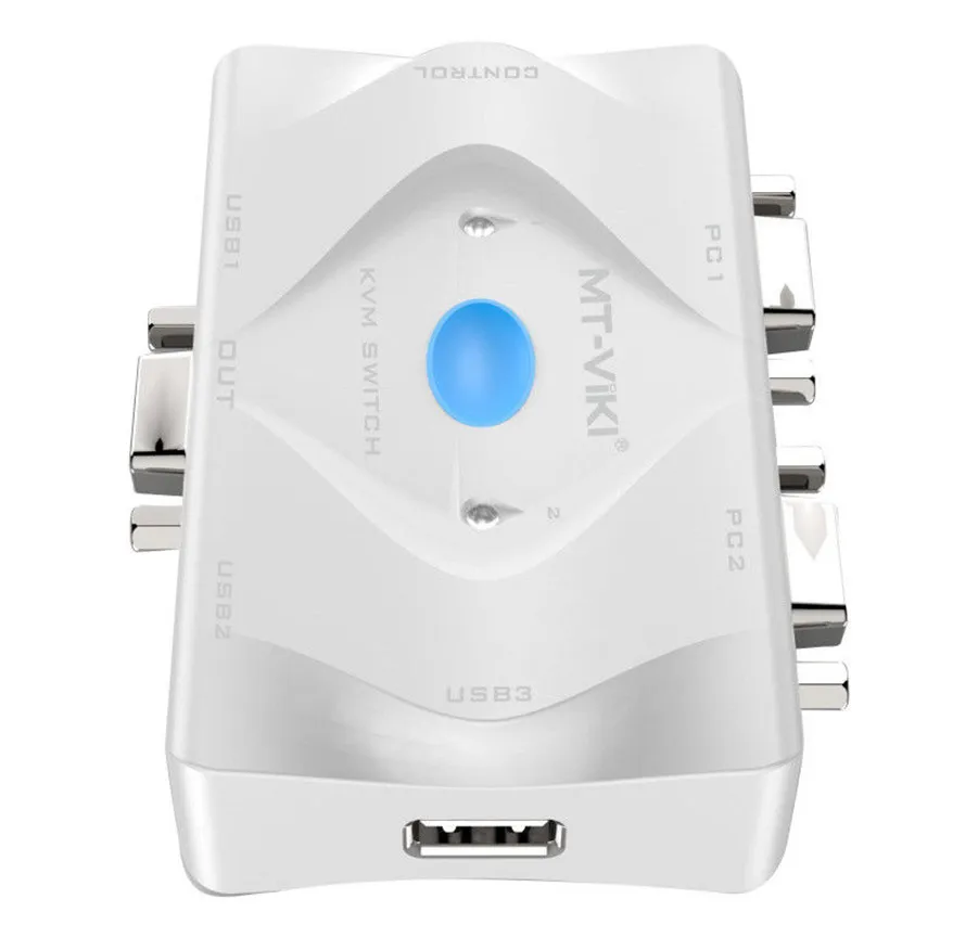 MT-Viki 2 порта KVM переключатель VGA USB горячий ключ проводной выбор автоматическое