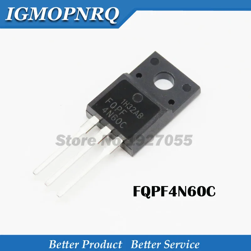 10 шт. FQPF4N60C TO 220 4N60C 4N60 TO220 FQPF4N60 600 В/4A Новый MOS FET транзистор|Интегральные схемы| |