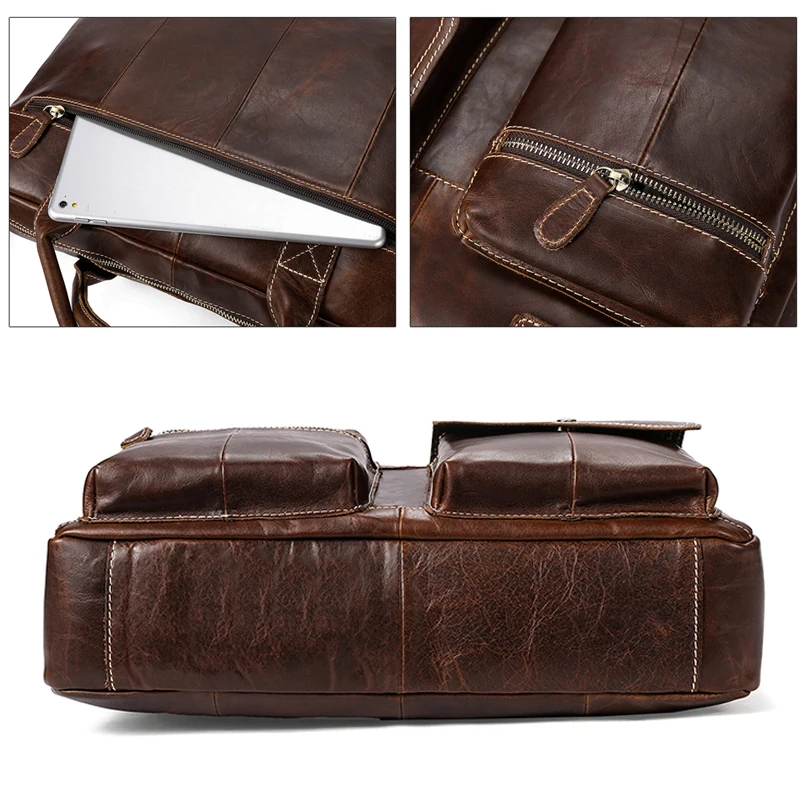 Портфель WESTAL мужской из натуральной кожи сумка для ноутбука офисный саквояж