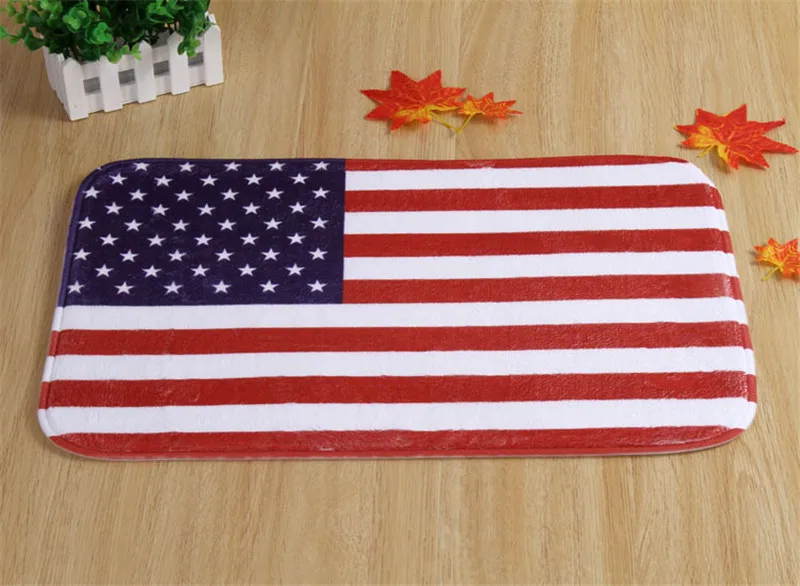 2016New 40 x 60 см флаг сша ковры non-slip передней двери коврик сильное поглощение воды для
