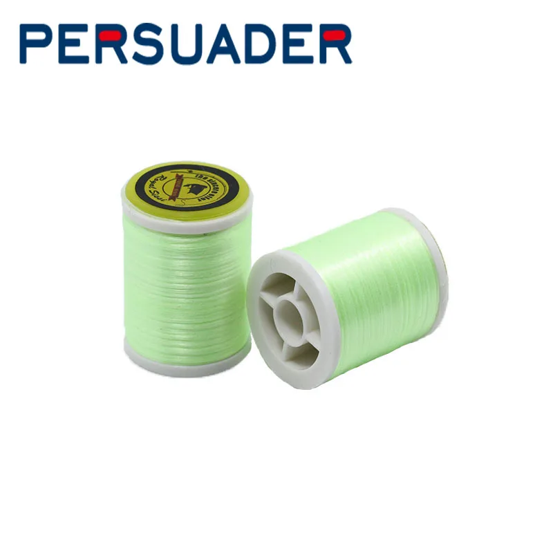 PERSUADER fine 2 катушки светящаяся зеленая пряжа для завязывания мушек материалы для nymph обмотки тела 300D высокая прочность свечение полиэфирных нитей