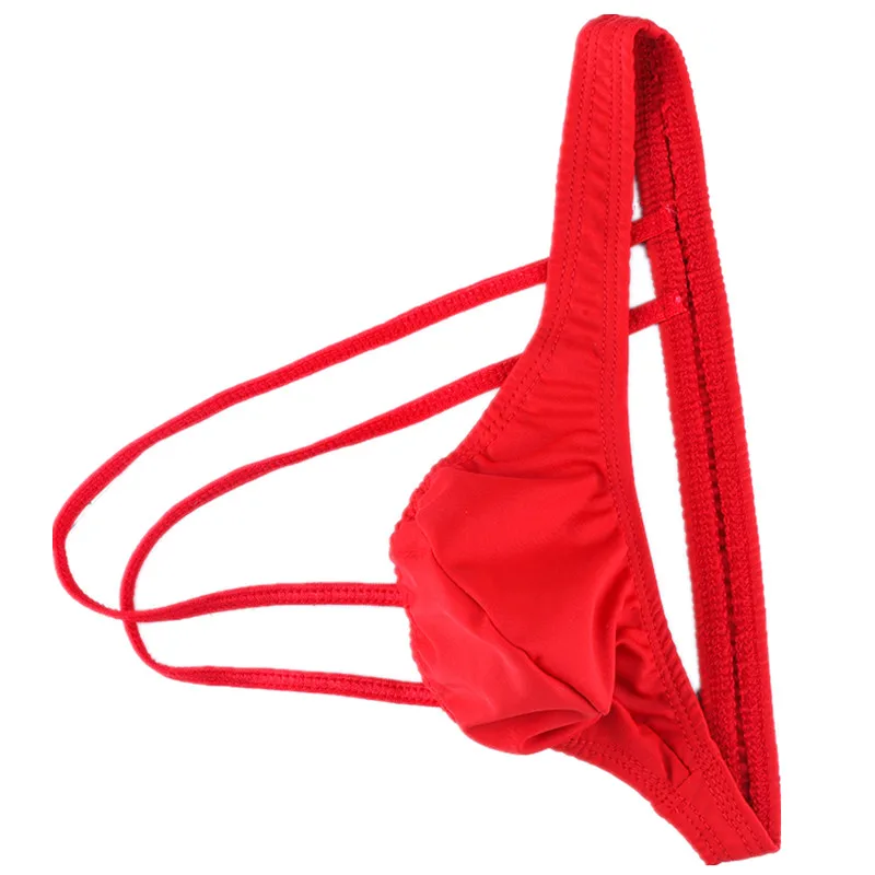 Мужские трусы бикини с U-образным выпуклым мешочком для пениса |