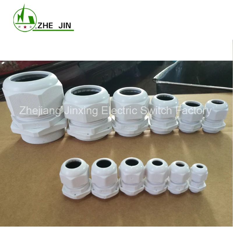 ZHEJIN (20pcs) IP68 PG42 30-38MM Plastic Waterproof Connectors Nylon Cable Glands | Обустройство дома