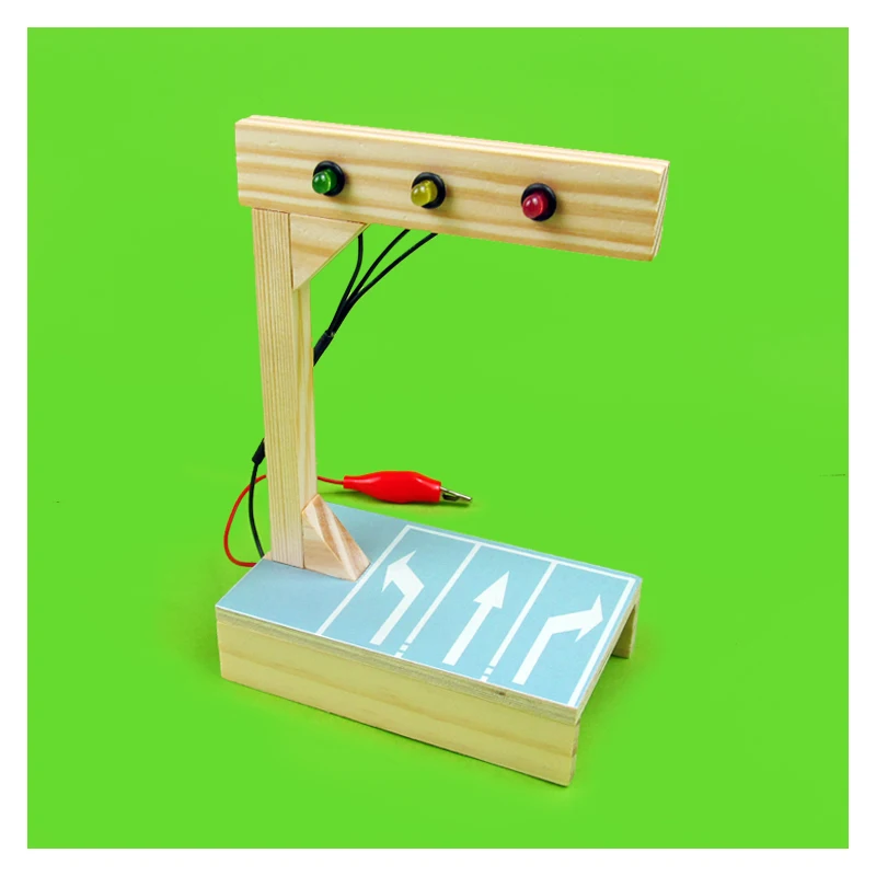 Светофоры DIY Детская физическая игрушка научный декор образовательный