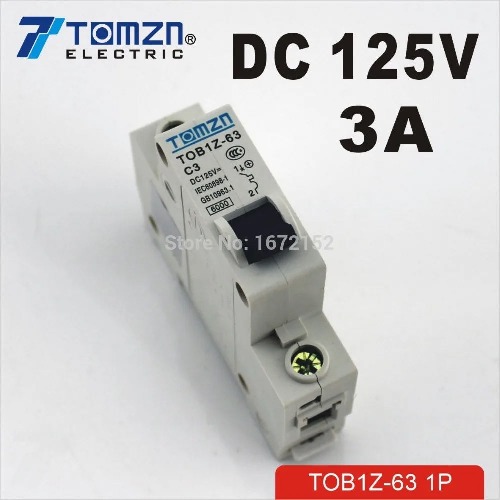 1P 3A DC 125V автоматический выключатель MCB|mcb mini circuit breaker|breakerbreaker amp |